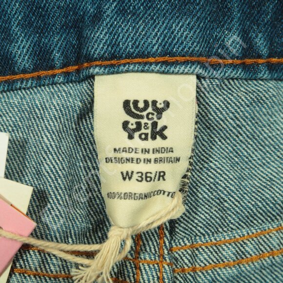 Lucy & Yak Jeans Unisex 36 Blue Dana Mom Jeans High Waist Plus Organic Denim - Picture 5 of 6